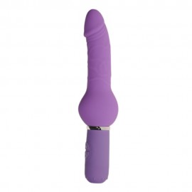 10 Function Silicone Curvy Dildo - Powerful Realistic Vibrator with vibration, pulsation and escalation, Sex Toys For Female