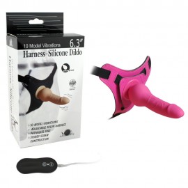 10 Mode Vibrations 6.3 inch Harness kit - Silicone Dildo Vibrating Realistic Cock Lesbian Dildos Strap On for couples