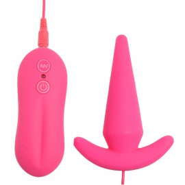 10 Mode Waterproof Silicone Anal Vibrator, Power Trainer Vibrating Butt Plug, Anal sex toys for beginners