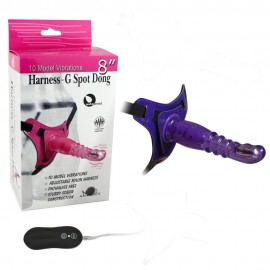 10 Speed Vibrating Carved Dildo Strap On kit, 8 inch Vibrations Lesbian Harnesses kit, adult product for couples