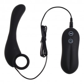 10 mode Vibrating Silicone Prostate Locator, Ergonomic Design with Pull-Ring, Experience ultimate anal pleasure with butt plug
