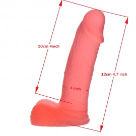 4.7 Jelly Mini Dildo With Suction-cup base, 100% Waterproof Realistic Penis, Best Adult Sex Toy for women