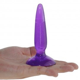 4.8 inch Jelly Anal Pleasure Butt Plug - Twister, Jelly Thread-shape Anal sex Toys, Best Anal Toys of adult toys
