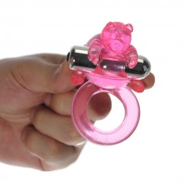 7 Model Vibrating Cute Bear Penis Ring, Prolong Ring mini vibrator motor runs for at least 30 minutes, sex toys for couples