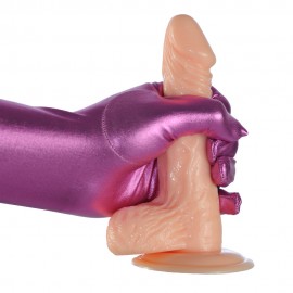 7 inch Realistic Dildo with Balls & suction cup base, Jelly Flesh Dildo, Perfect Size fake penis of sex toys for women