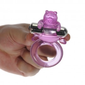 7 speeds Vibrating Cute Bear Cock Ring Couple's Enhancer Ring Great Sex Toy for Men Adult Sex Products
