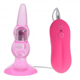 Anal Pleasure Butt Plug - 10 Mode Bulbs Probe with Suction-cup base, Best Anal Vibrator anal sex toys for beginners