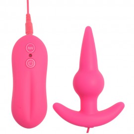 Bulb Probe 10 Function Anal Plug Vibrator, 100% Real Skin Feeling Silicone Butt Plug, Adult Sex Toys Sex Products