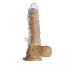 Clear Crystal Skin Dragon Cock Sleeve Reusable Delay  Condom  Penis enlargement Penis increase sex toys for men sex products