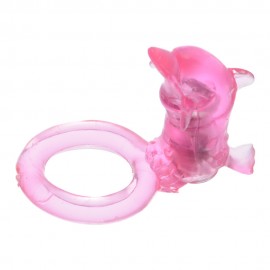 Cute Dolphin Ring Vibe, Vibrating Penis Ring with free Batteries, Made from super-stretchy TPR, Sex products for couples