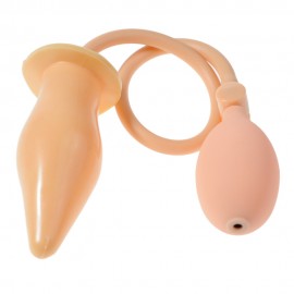 Expando Inflatable Butt Plug, Flesh 6 inch anal Expandable make your anal pleasure, Dropship Anal Sex Toys of adult product