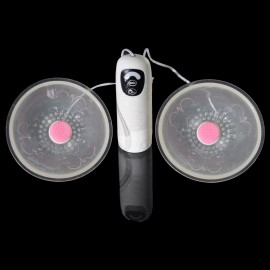 XINLV Spinning Nipple Stimulators, Vibrating breast massage device for female masturbation, 7 stimulating rotation patterns