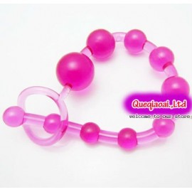 Que749    silicone anal bead chain G-spot orgasm stimulator women butt plug anal toys sex toys adult products