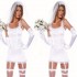 Women's Wedding Lingerie Bride Costumes Bridal Night Suits Fancy Underwear Fantasias Cosplay Sexy Exotic Nightwear Underwear